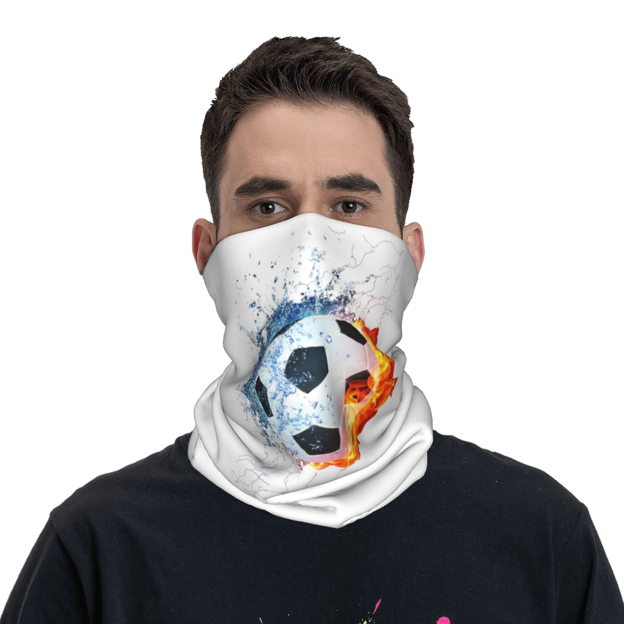 Custom Fire Football Pattern W - đánh giá và giá Neck Warmer Tube