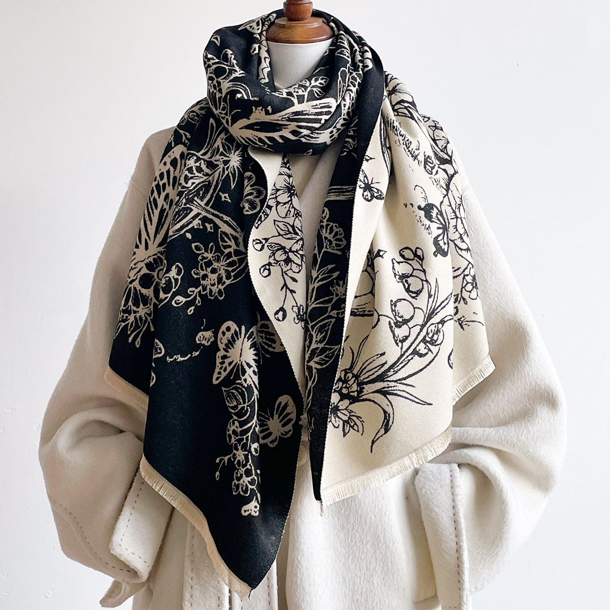 Imitation Cashmere Scarf For W - đánh giá và giá Pashmina Wrap Large