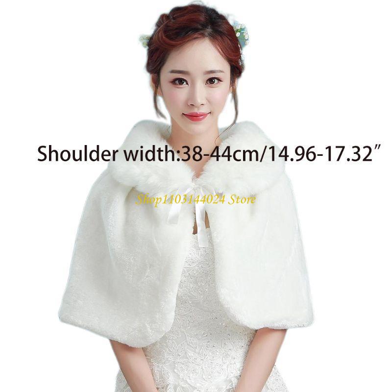 N5KE Nữ Mùa Đông Làm Dày Sang  - đánh giá và giá Stole Wedding Shawl