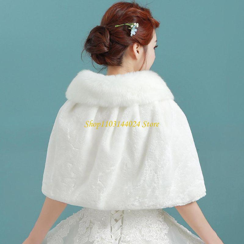 N5KE Nữ Mùa Đông Làm Dày Sang  - đánh giá và giá Stole Wedding Shawl