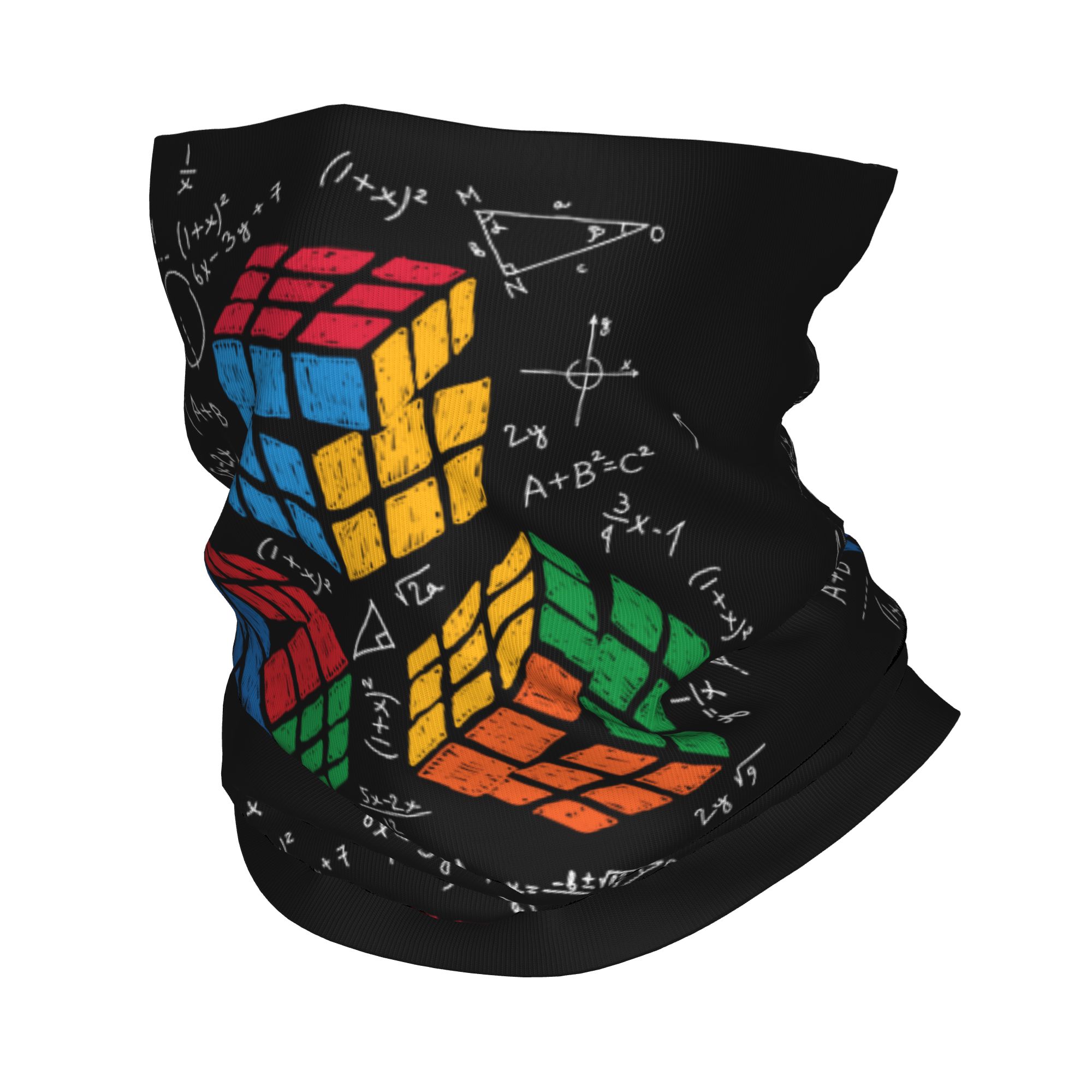 Custom Math Rubiks Cube Winter - đánh giá và giá Neck Warmer Tube