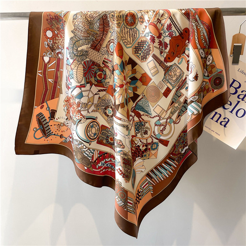 2026 New Square Twill Silk Sca - đánh giá và giá Face Scarf Mask