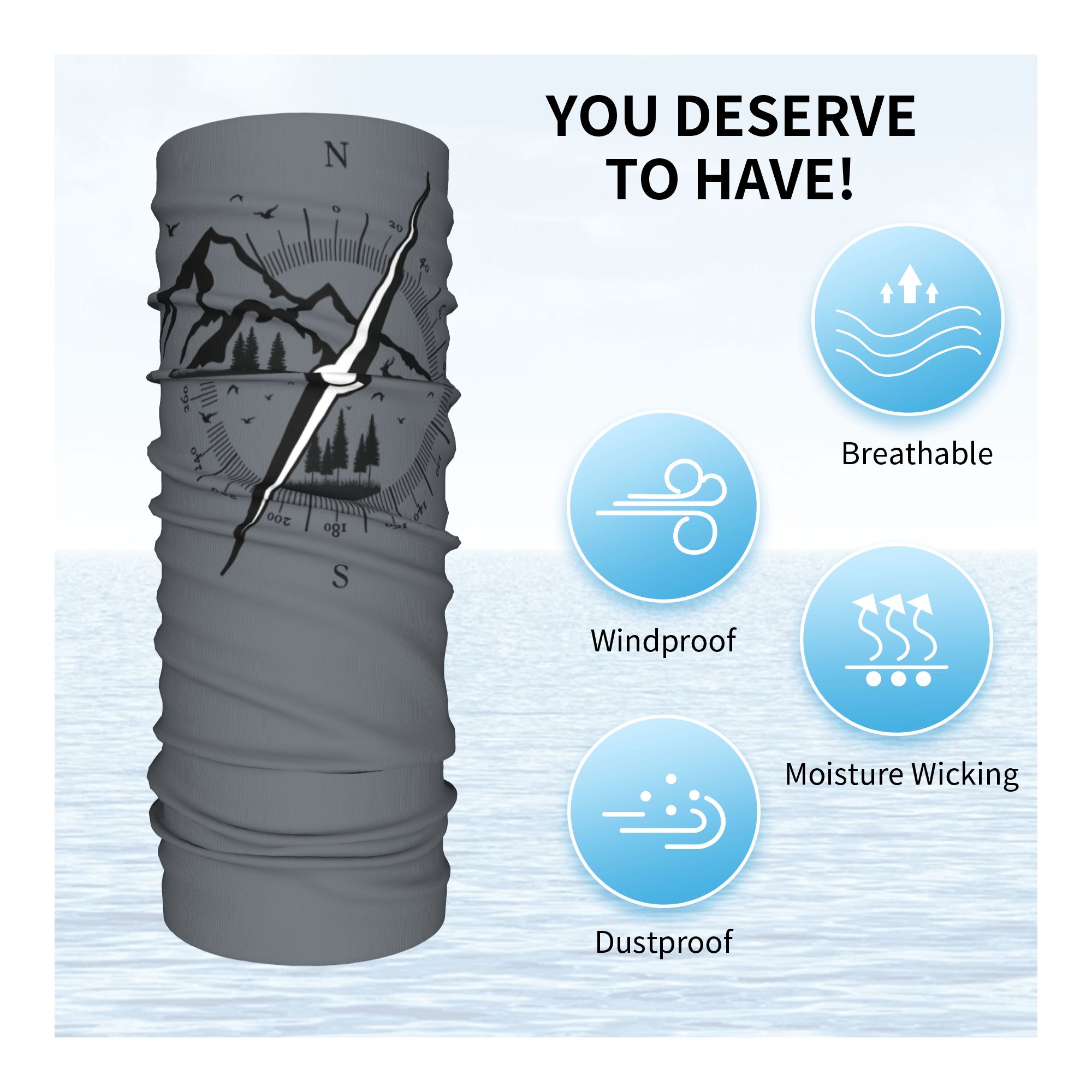 Custom Adventure Compass Winte - đánh giá và giá Neck Warmer Tube