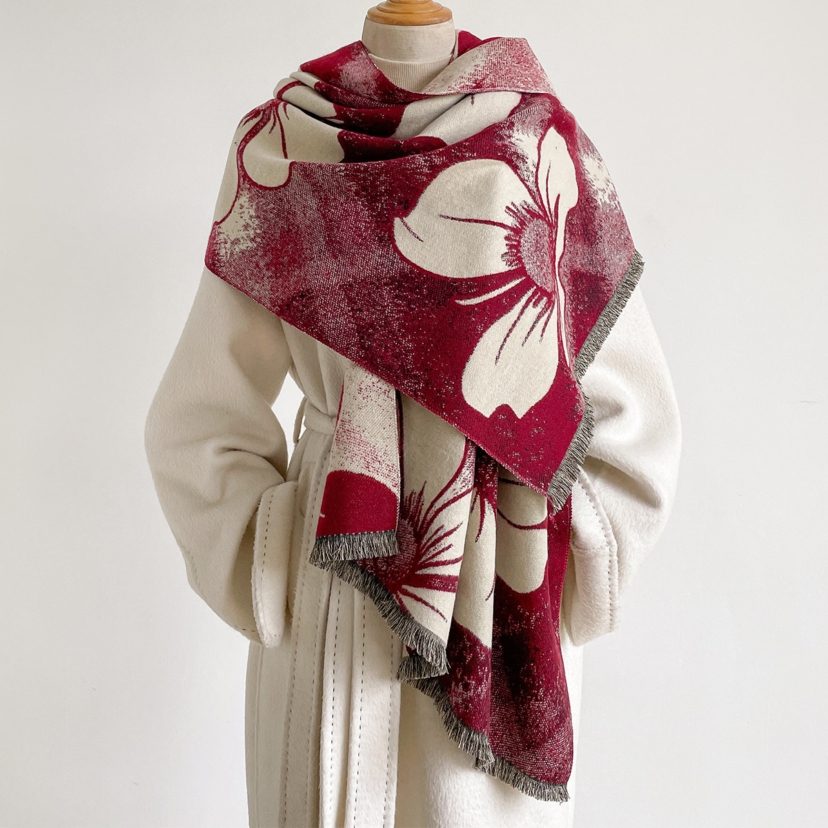Women Imitation Cashmere Scarf - đánh giá và giá Pashmina Wrap Large