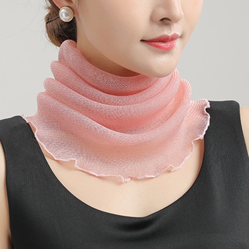 Spring Summer Chiffon Neck Col - đánh giá và giá Face Scarf Mask