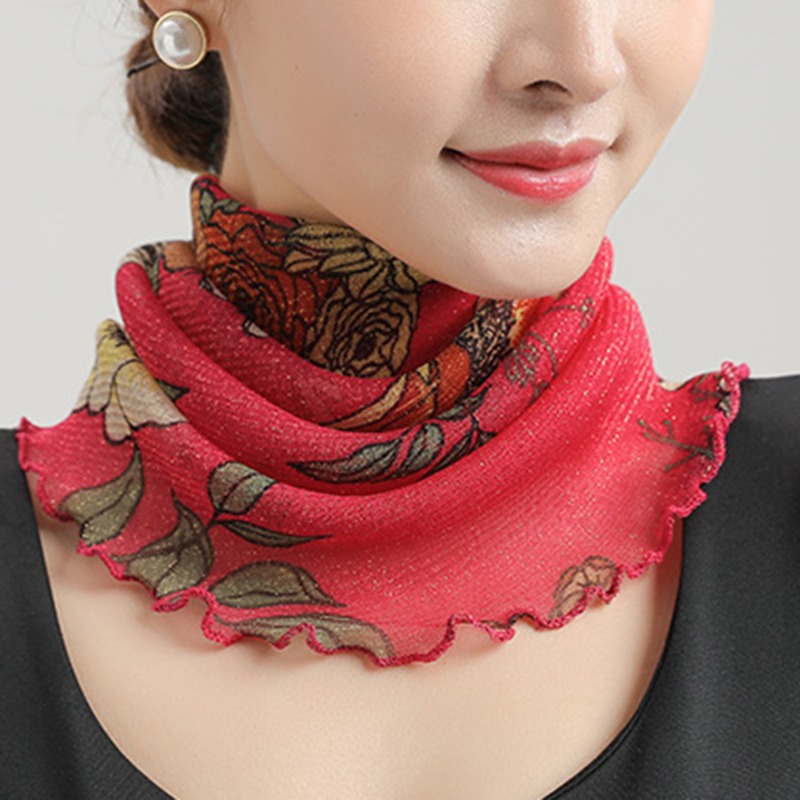 Spring Summer Chiffon Neck Col - đánh giá và giá Face Scarf Mask