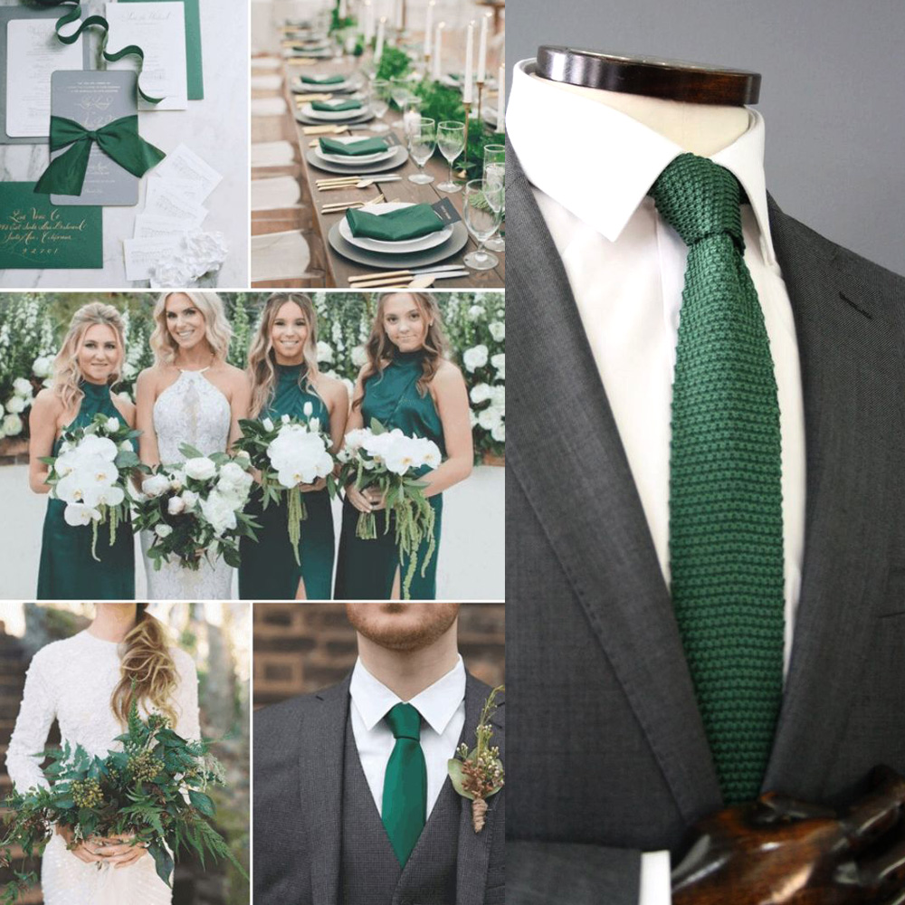 Men's Skinny Knit Tie Green Co - đánh giá và giá Skinny Tie Men